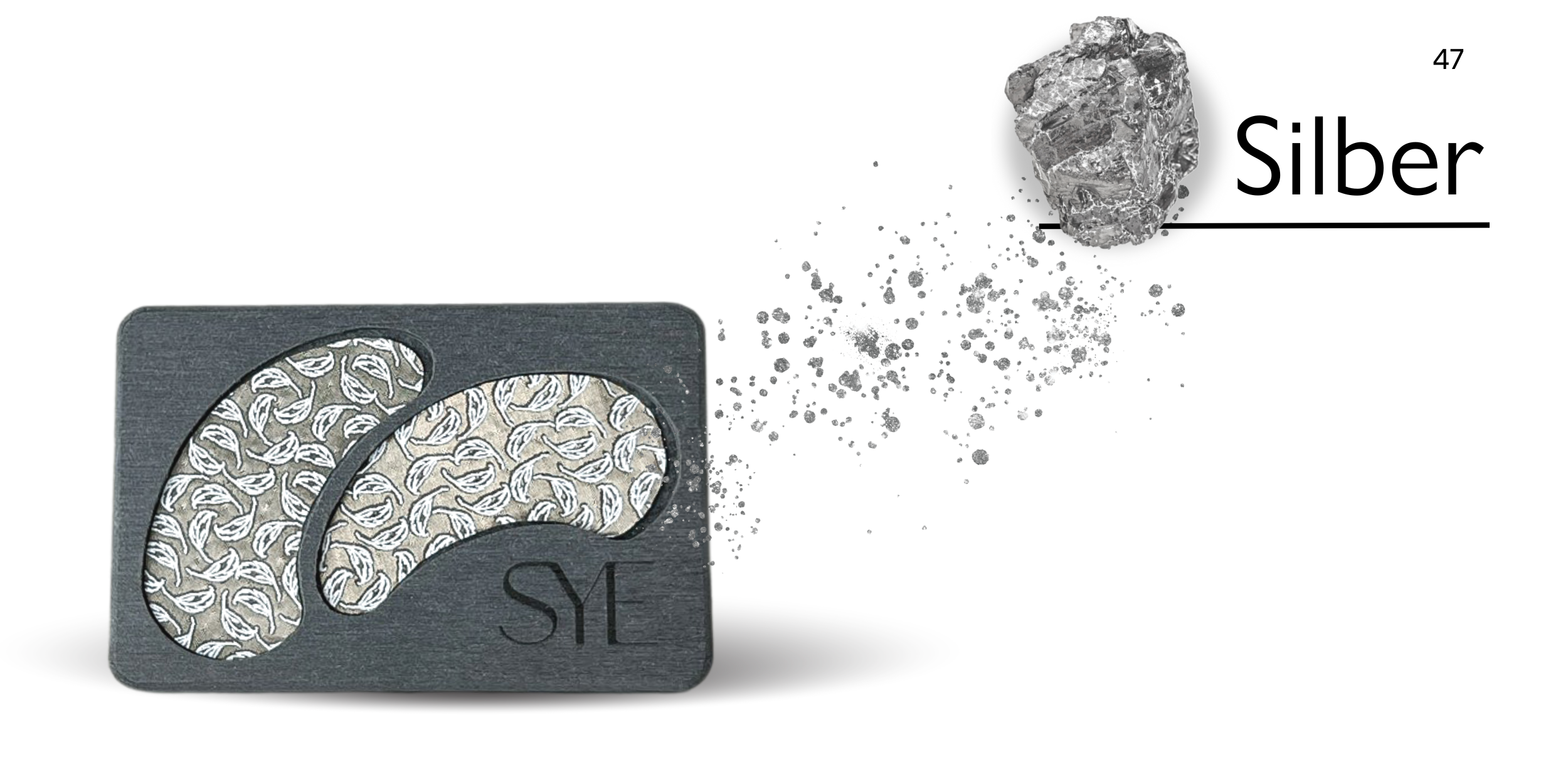 wiederverwendbare Augenpads die versilbert werden