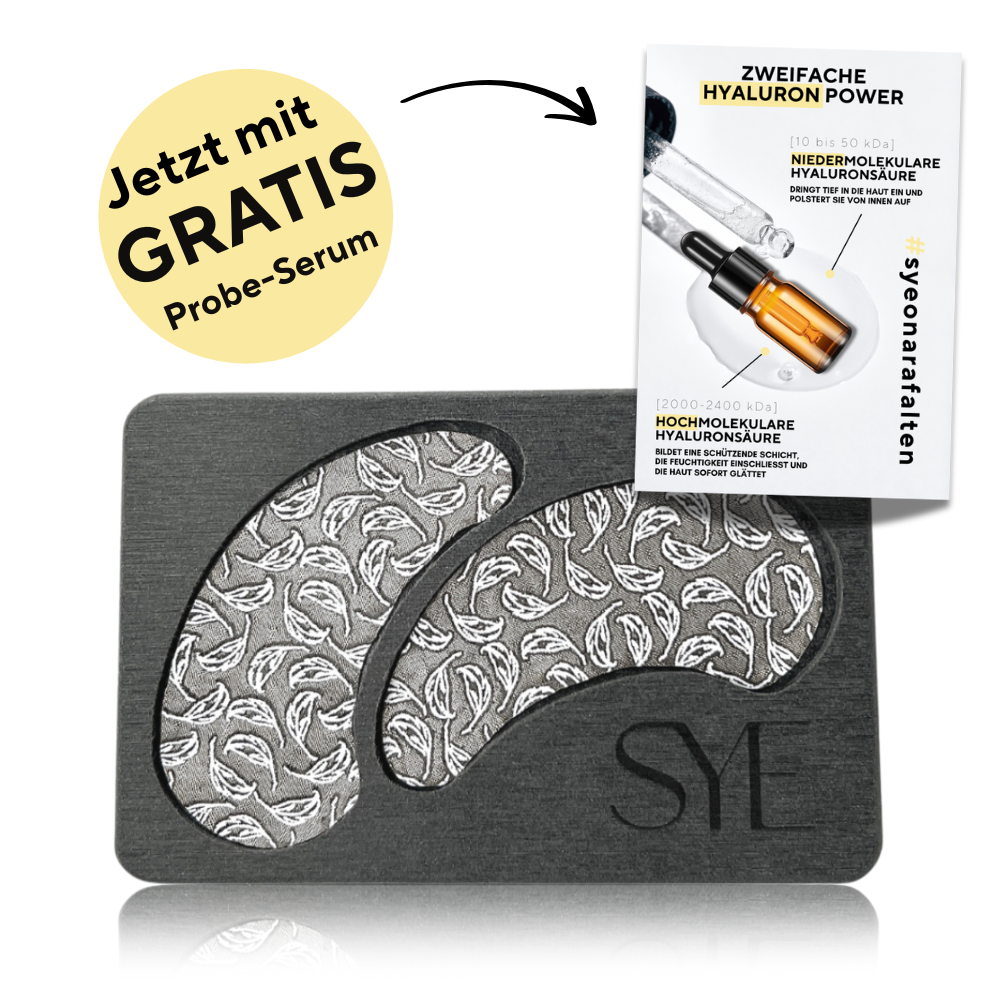 Wiederverwendbare Augenpads aus versilbertem Textil