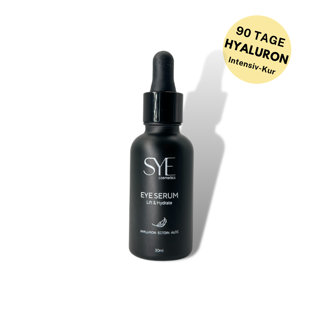 Anti Aging Augenserum mit Hyaluron, Ectoin und Aloe Vera in einer 30ml Pipettenflasche