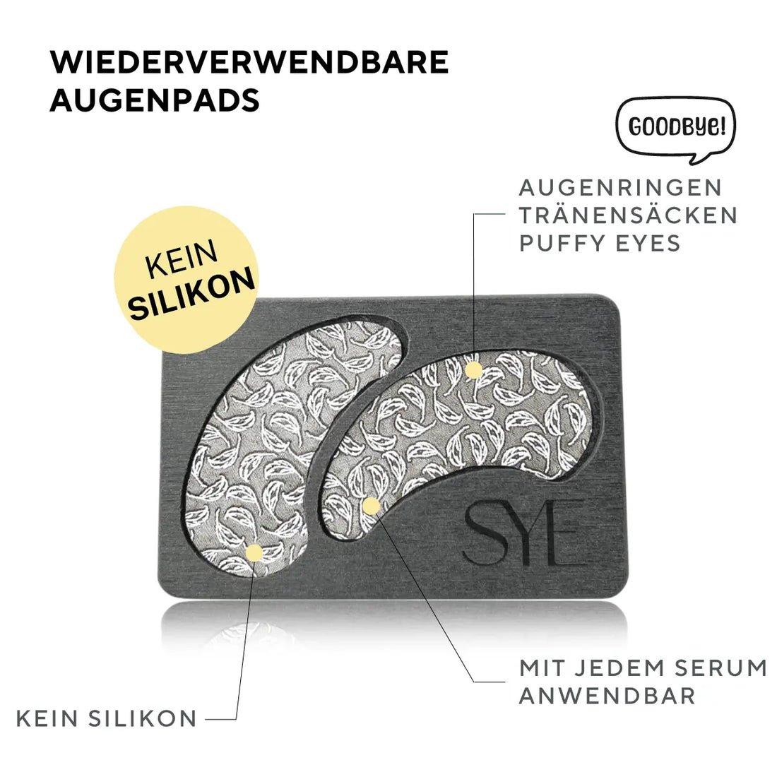 Eye Pads und Hyaluron Serum im Bundle gegen Puffy Eyes