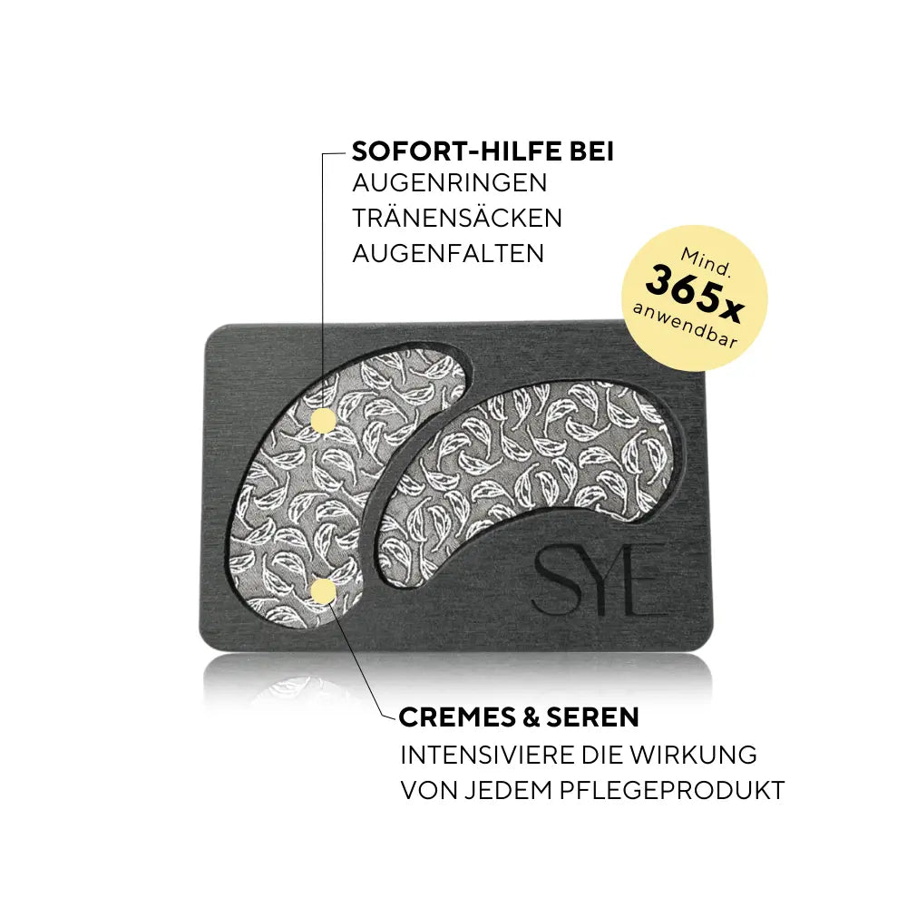 Wiederverwendbare Augenpads aus 99% Silber gegen Augenringe 