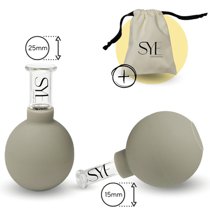 B-Ware: Facial Cupping Set - Schröpfgläser fürs Gesicht - 2 Stück