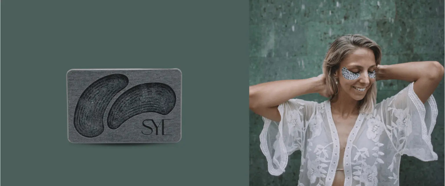 Eye Patches aus Silber zusammen mit dem SYE Stone